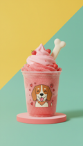 Cup glacée fraise pour chiens